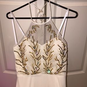 Halter top prom dress | backless | size smal